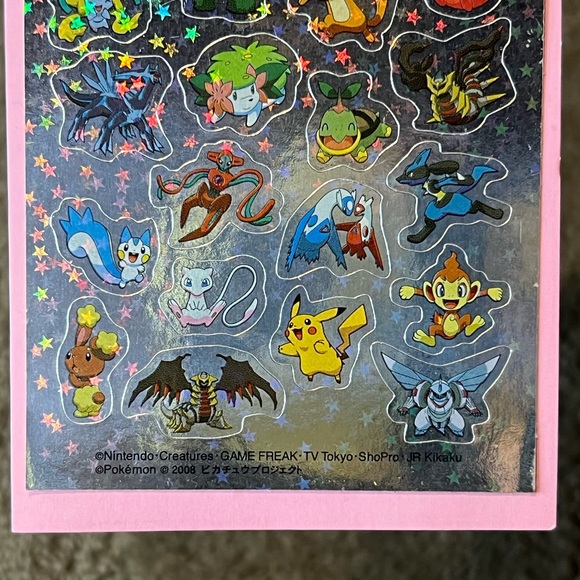 *2008* Pokémon 7-Eleven Holographic Sticker Sheet Japan Exclusive Anime Official - Picture 7 of 10